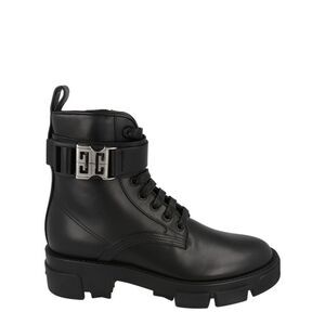 Givenchy Terra Leather Ankle Boots Black Womens